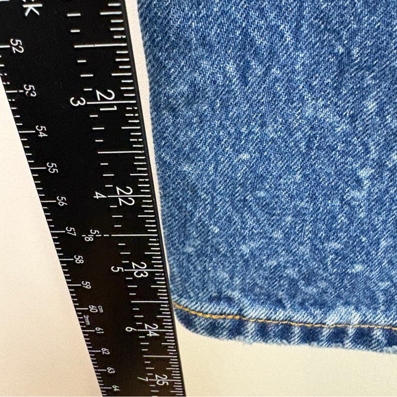 Levi's Blue Straight Leg Distressed Denim 30W L36 - Picture 8 of 12